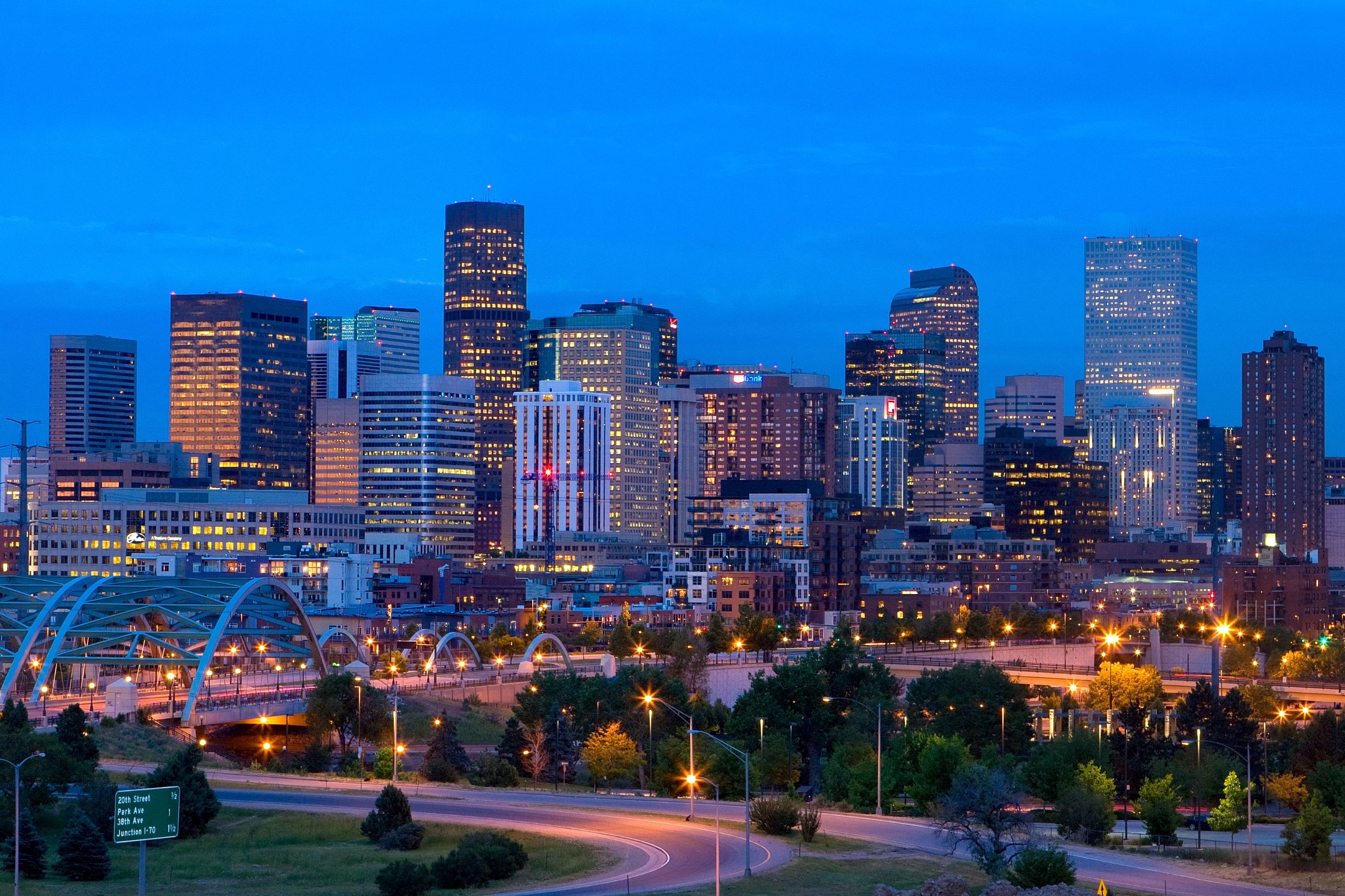 shot of downtown Denver, Colorado