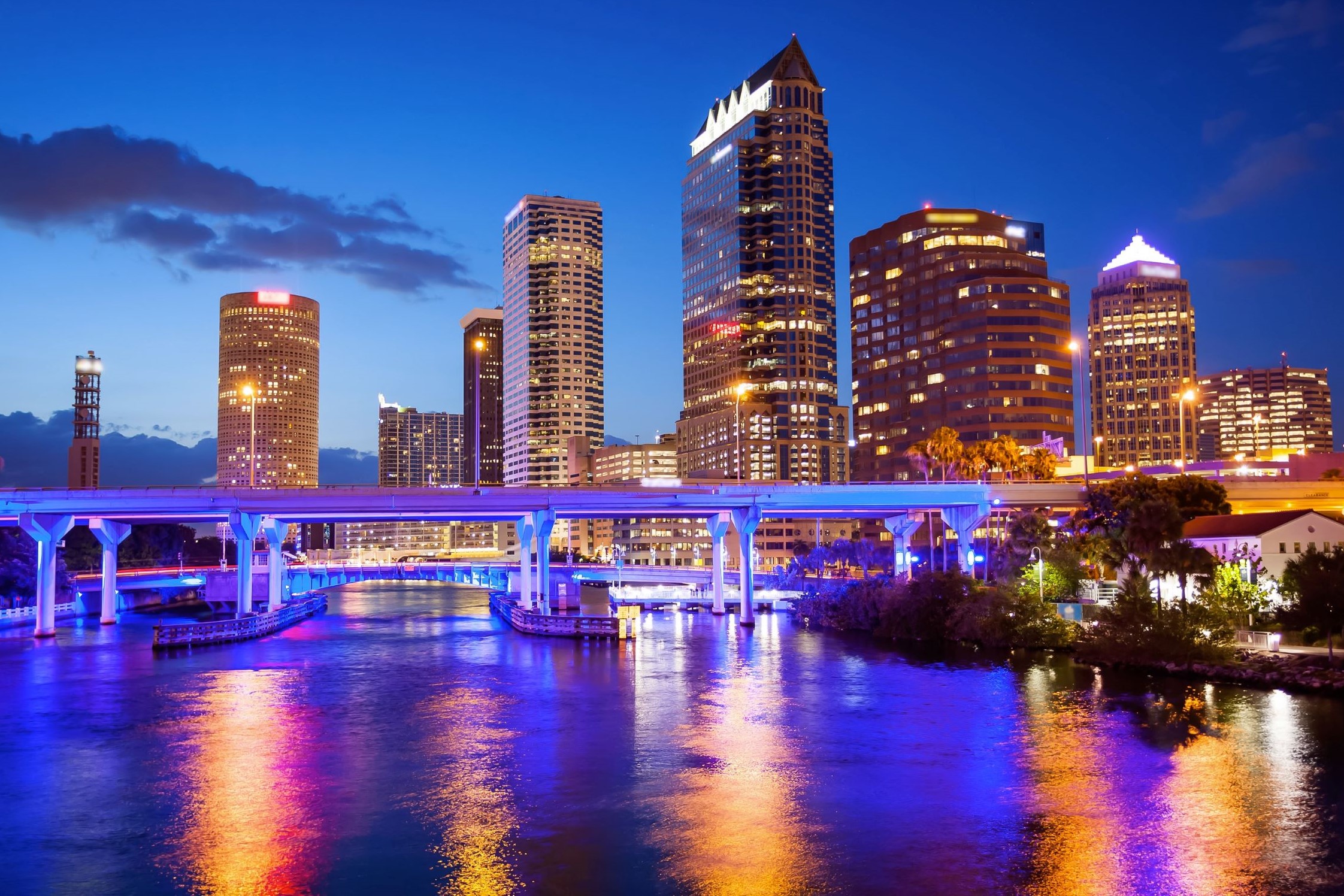 Shot of downtown Tampa, Florida