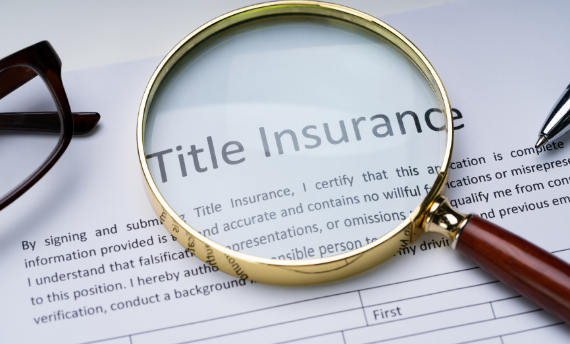 picture of title insurance form with magnifying glass